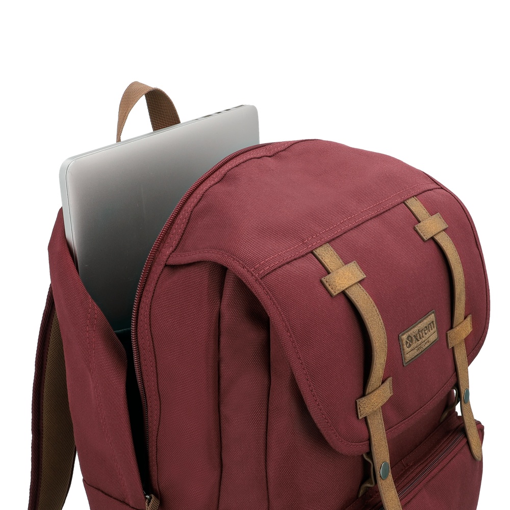MOCHILA PORTALAPTOP STRAPS 2.0 6XT 16' WINE RED - 7