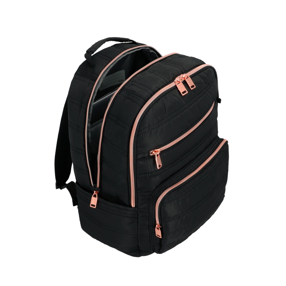 MOCHILA PORTALAPTOP NEBRASKA 6XT 16' BLACK/ROSE GOLD - 4