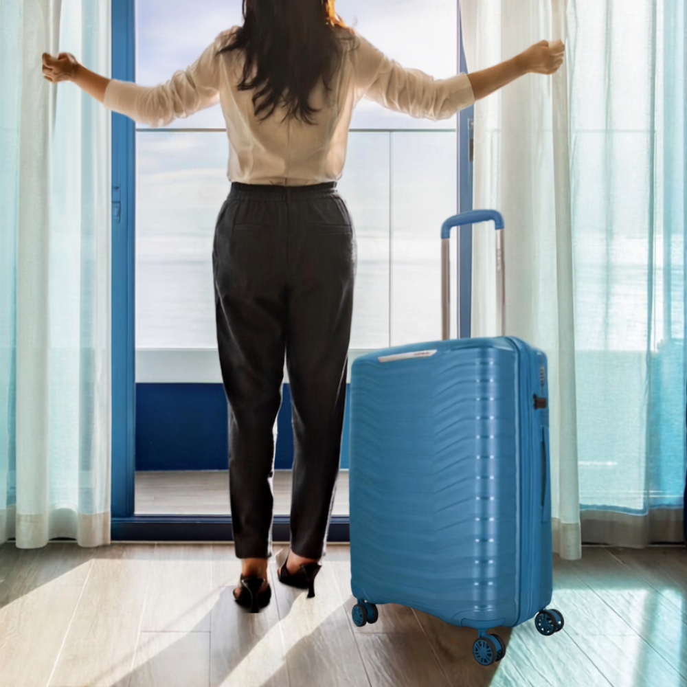 MALETA RÍGIDA BON-X MEDIANA BREEZE BLUE - 1