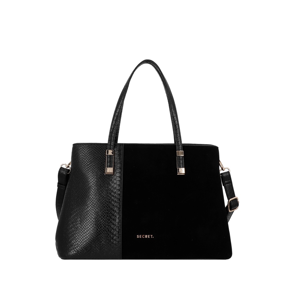 CARTERA TOTE ZAGREB MEDIANA BLACK - 1