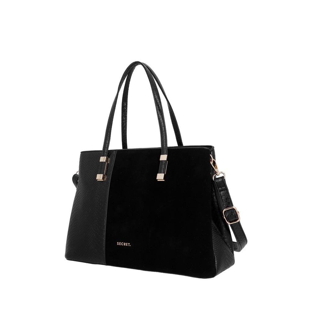 CARTERA TOTE ZAGREB MEDIANA BLACK - 2