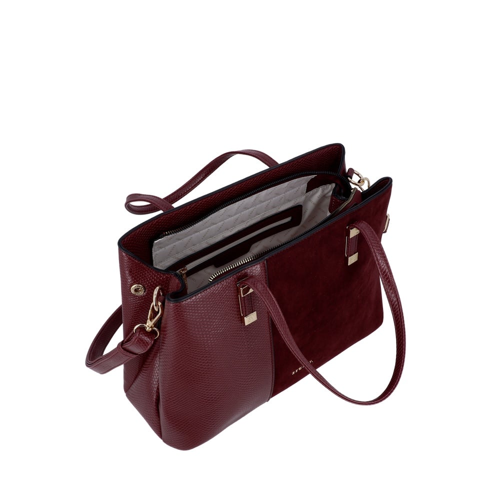 CARTERA TOTE ZAGREB MEDIANA BURGUNDY - 4