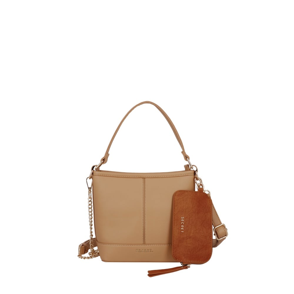 CARTERA CROSSBODY MALAGA MINI BEIGE - 1