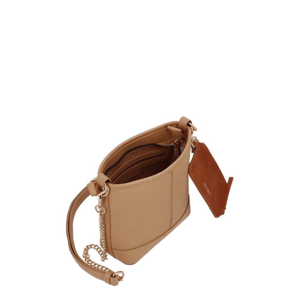 CARTERA CROSSBODY MALAGA MINI BEIGE - 4