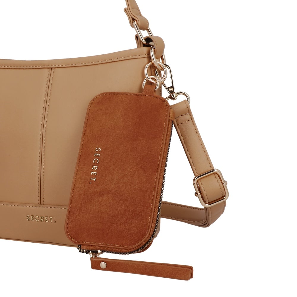 CARTERA CROSSBODY MALAGA MINI BEIGE - 5