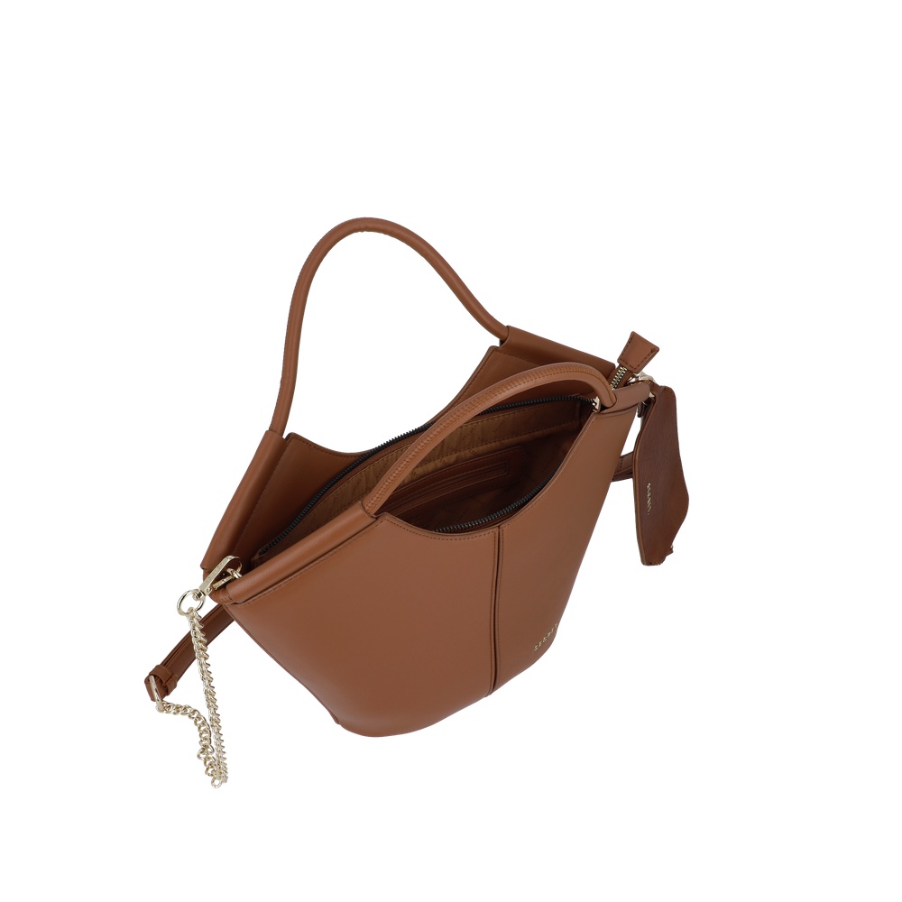 CARTERA CROSSBODY MALAGA MEDIANA CAFÉ - 4