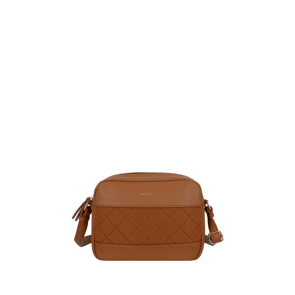 CARTERA CROSSBODY ASPEN PEQUEÑA CAFÉ - 1