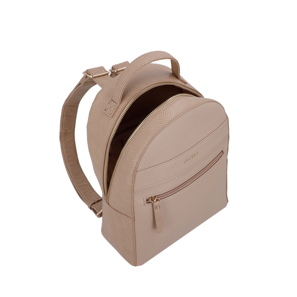 MOCHILA ALBACETE MEDIANA BEIGE - 4