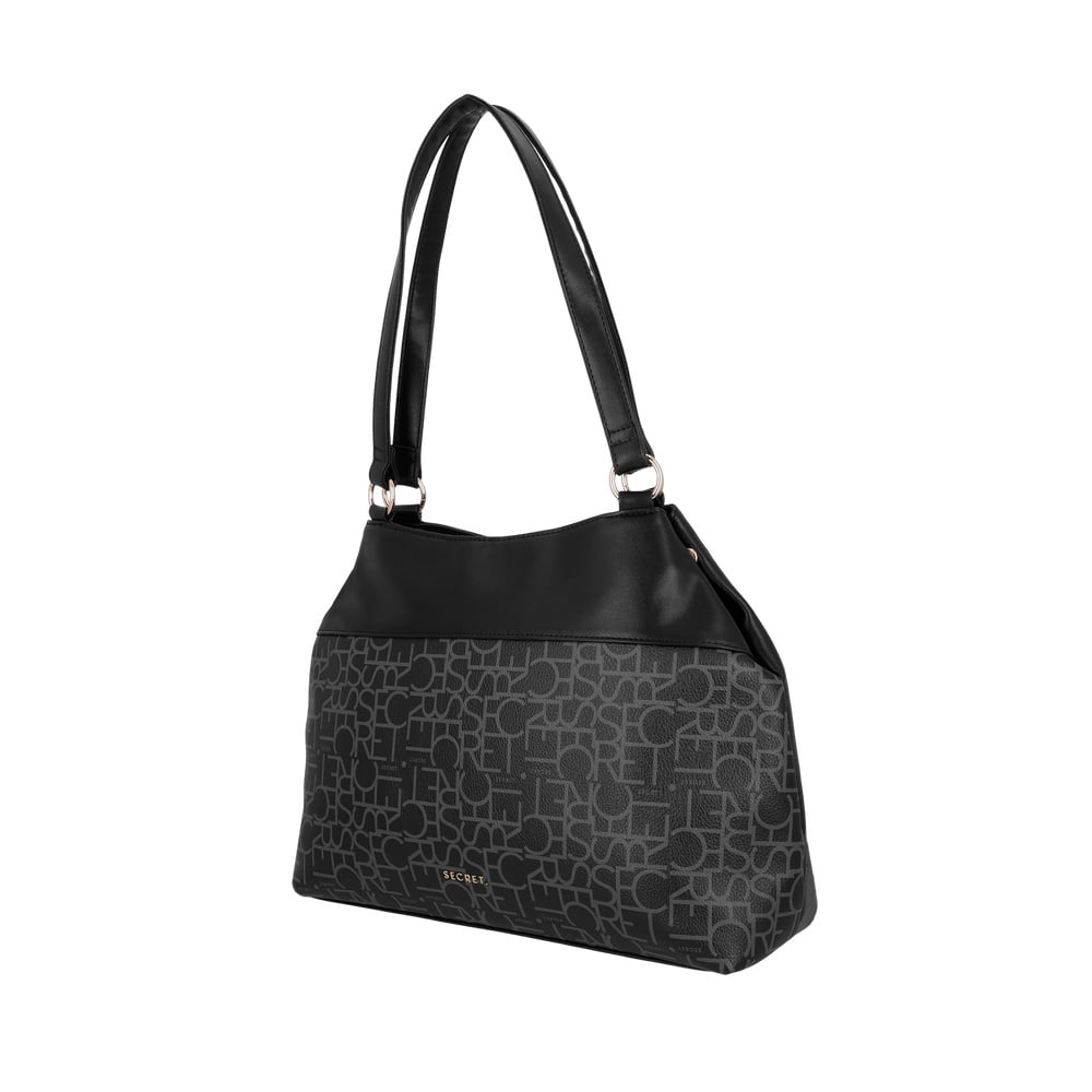 CARTERA DE HOMBRO AVIGNON GRANDE NEGRA - 2