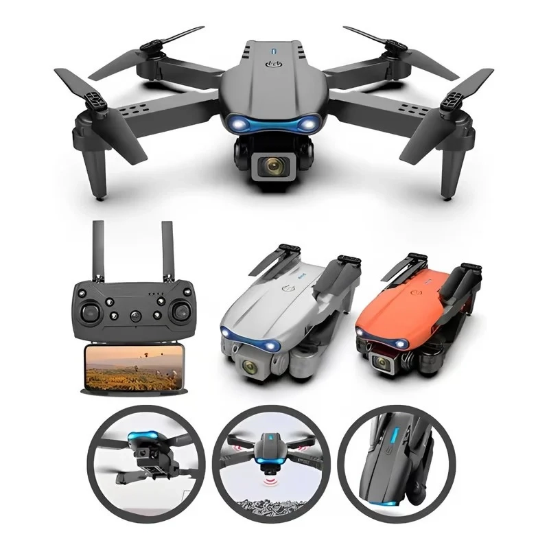 DRON PROFESIONAL E99 PRO DOBLE CAMARA HD ESTUCHE Y REPUESTO - 1