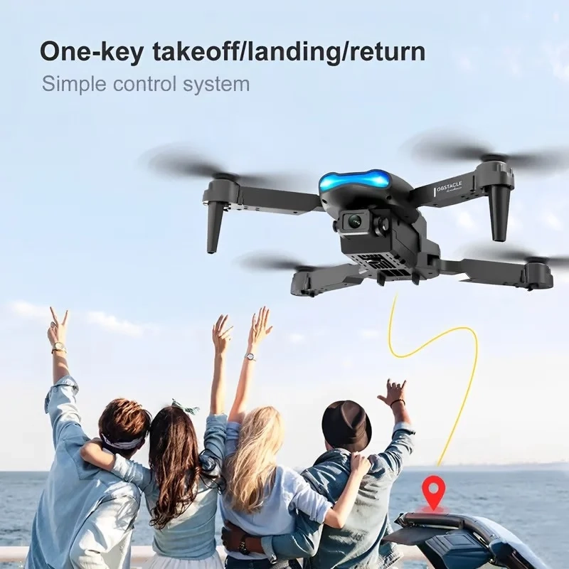 DRON PROFESIONAL E99 PRO DOBLE CAMARA HD ESTUCHE Y REPUESTO - 4