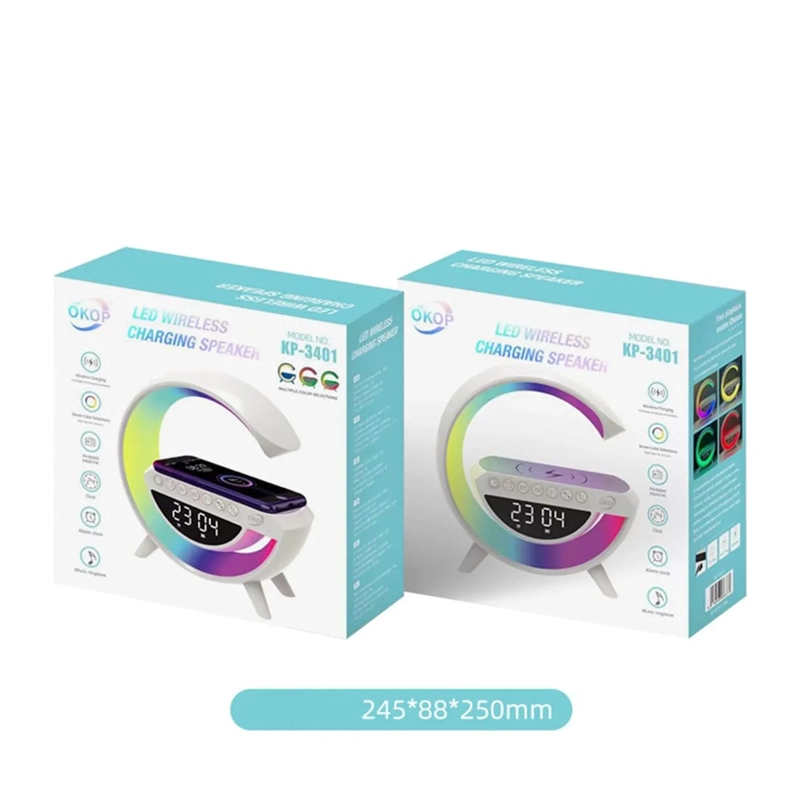 PARLANTE G - 6 EN 1 CARGADOR INALÁMBRICO Y LUZ LED - 8