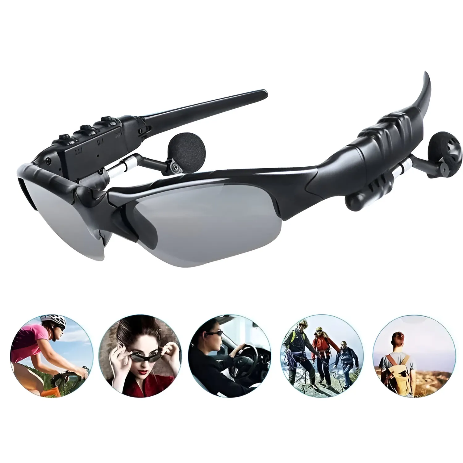 LENTES DE SOL CON AURICULARES BLUETOOTH Y MICROFONO - 1