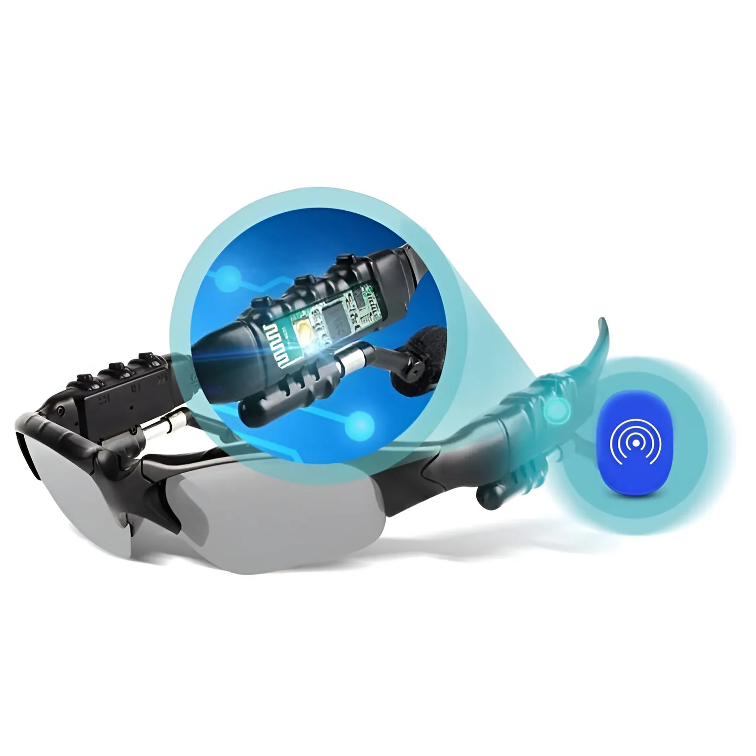 LENTES DE SOL CON AURICULARES BLUETOOTH Y MICROFONO - 2