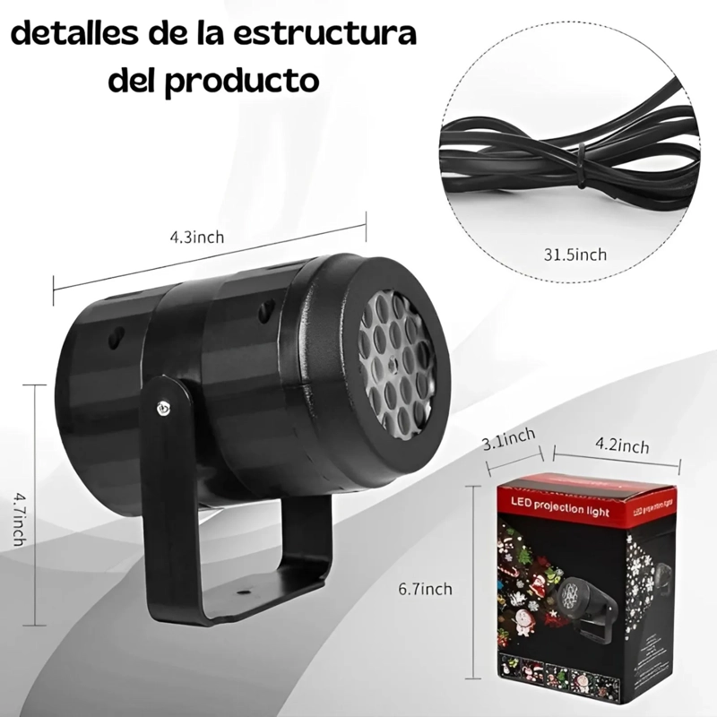 PROYECTOR DE LUCES LED NAVIDEÑO - 5