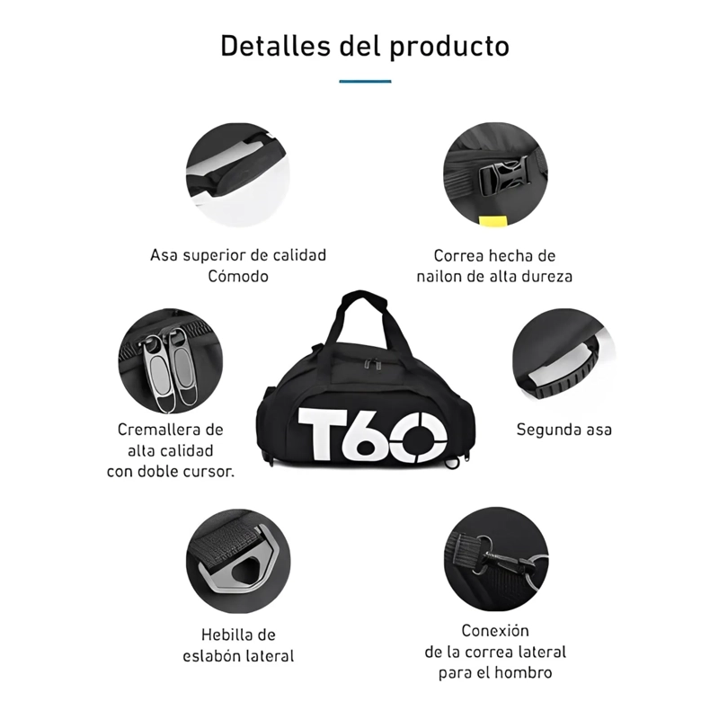 BOLSO DEPORTIVO T60 MULTIFUNCIONAL - 6