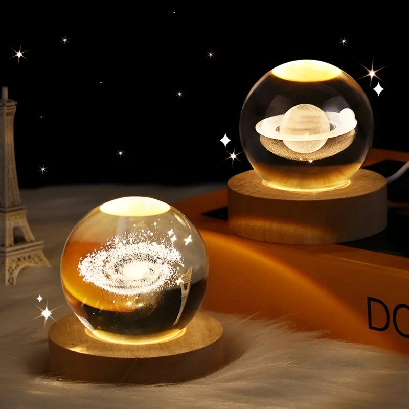 ESFERA LUMINOSA DE CRISTAL 3D - 1