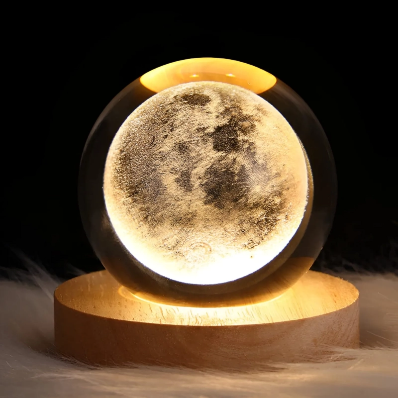 ESFERA LUMINOSA DE CRISTAL 3D - 2