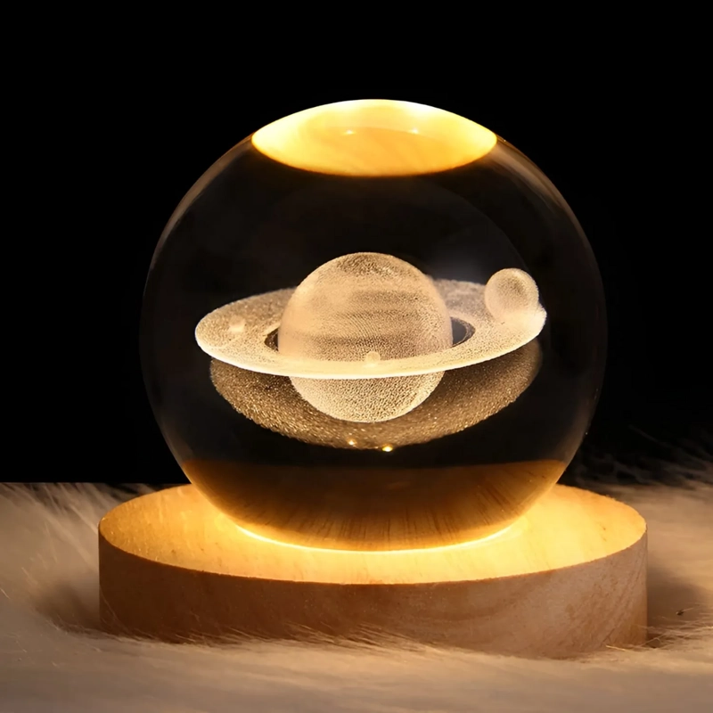 ESFERA LUMINOSA DE CRISTAL 3D - 3