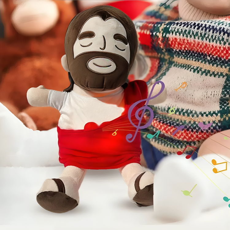 PELUCHE DE JESÚS MUSICAL CON LUCES Y SONIDO DE RESPIRACIÓN - 3