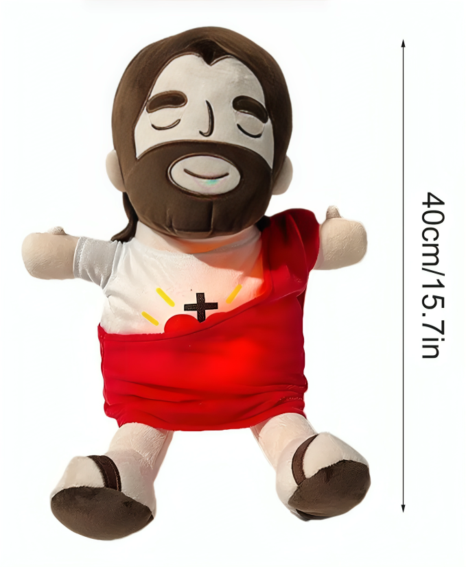 PELUCHE DE JESÚS MUSICAL CON LUCES Y SONIDO DE RESPIRACIÓN - 7