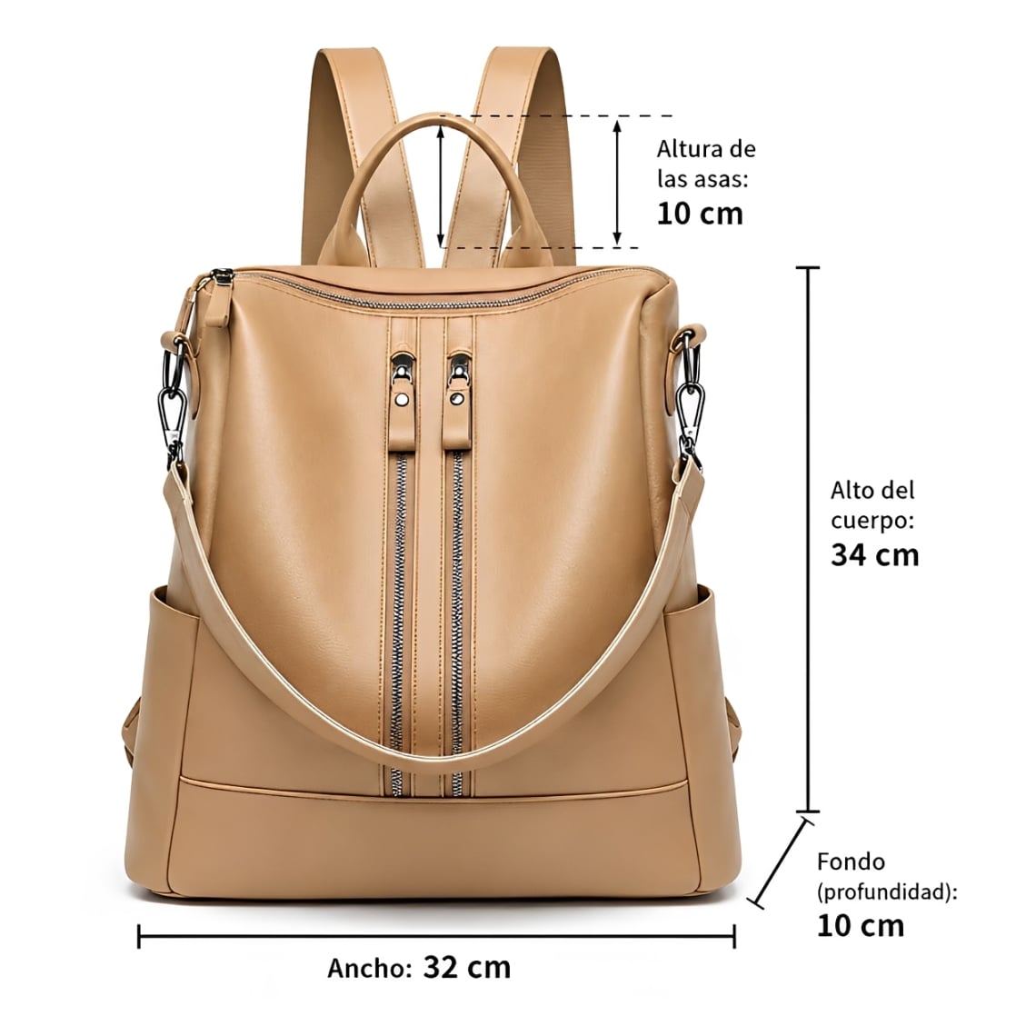 MOCHILA MILAN DE CUERO PARA MUJER - NUEVA VERSIÓN COREANA 2026 - 4