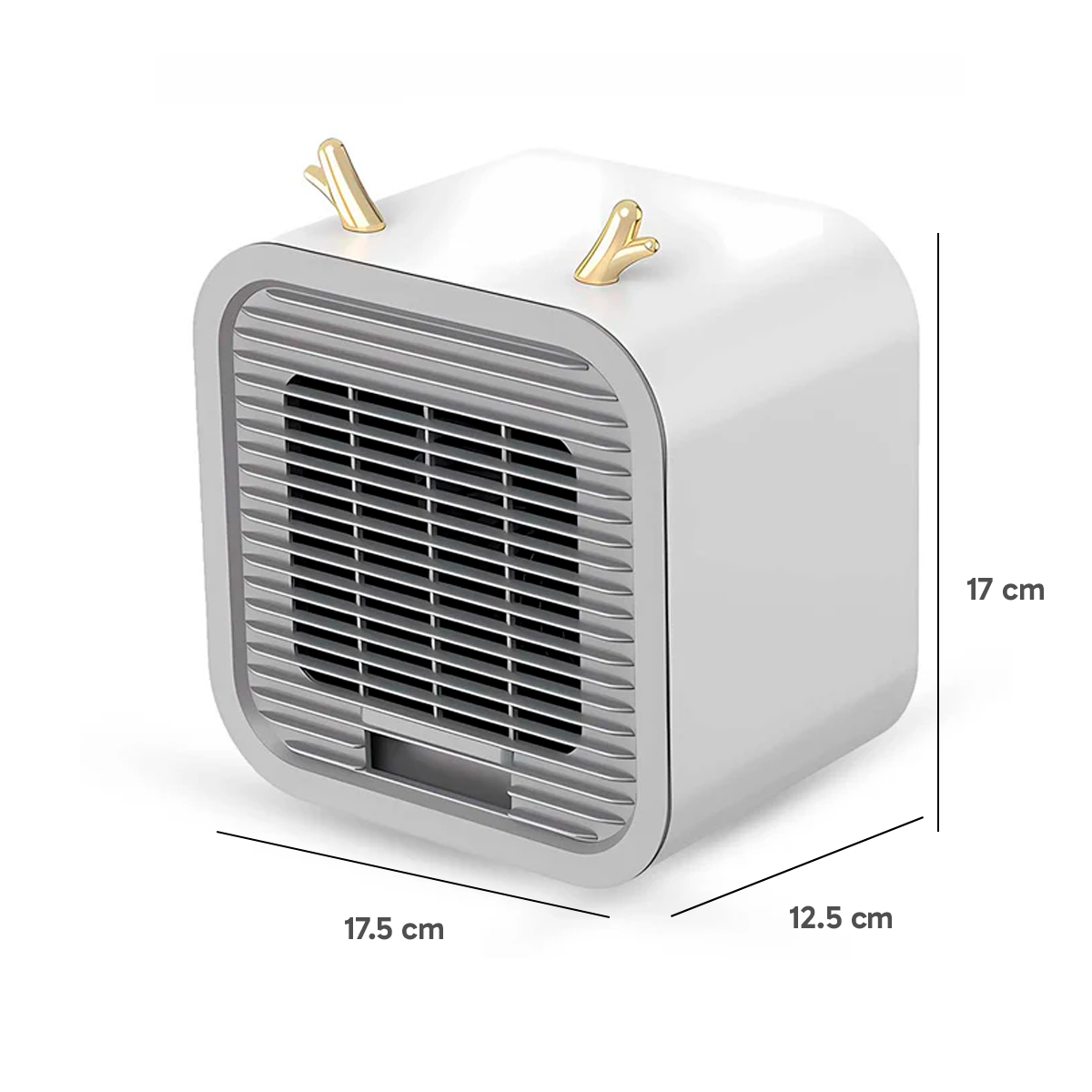MINI VENTILADOR ENFRIADOR ESCRITORIO GRIS - 2