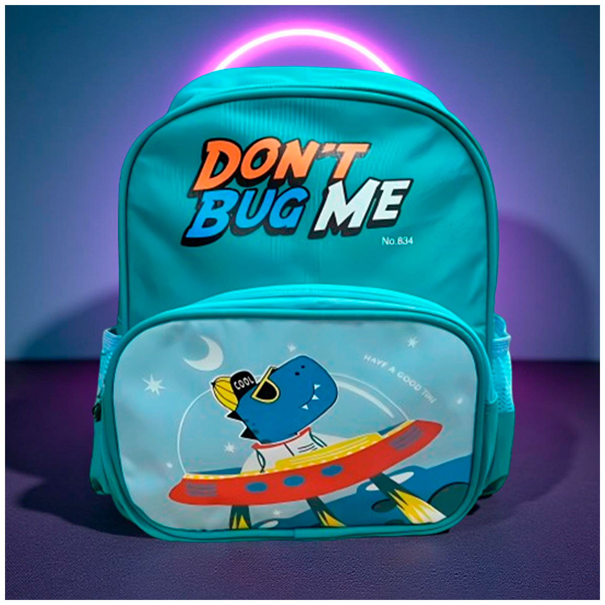 MOCHILA PARA NIÑOS COLOR TURQUESA - 1