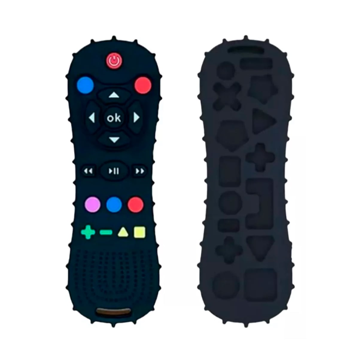 MORDEDOR CON FORMA DE CONTROL REMOTO PARA BEBÉS NEGRO ERGONÓMICO - 1