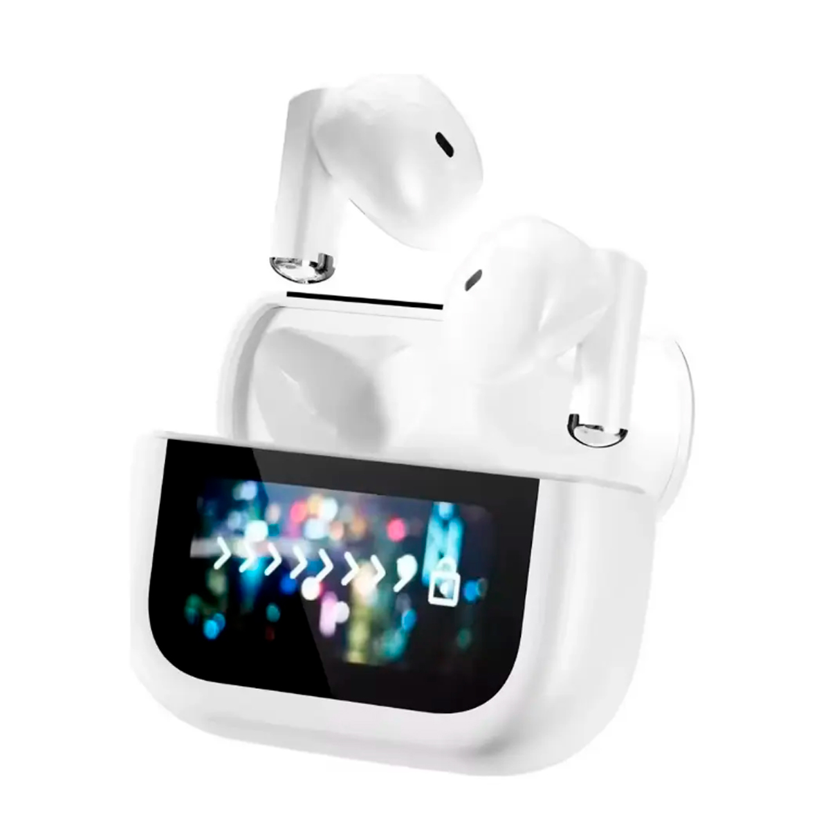 AURICULARES BLUETOOTH YX29 CON SMART CASE BLANCO - 1