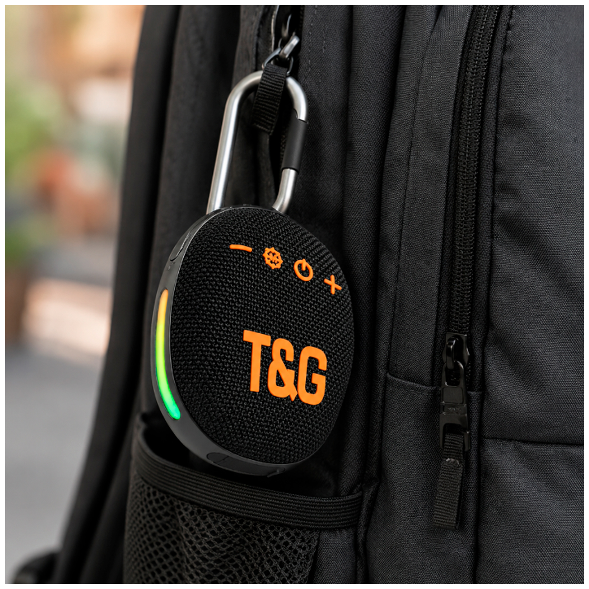 MINI PARLANTE BLUETOOTH CON CLIP COLOR NEGRO - 2
