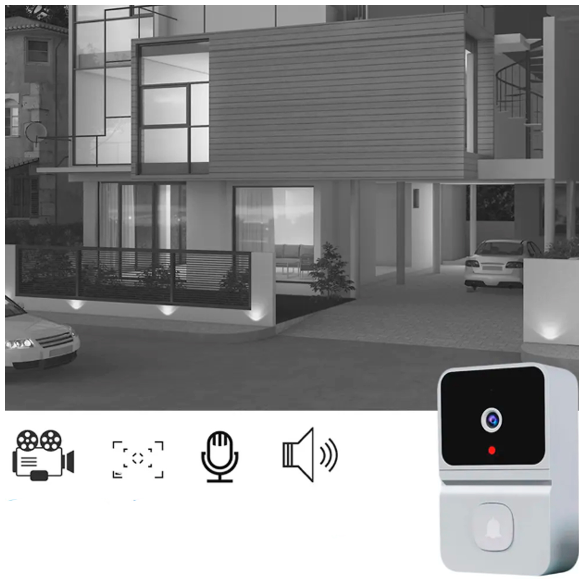CÁMARA DE SEGURIDAD CON TIMBRE - 2