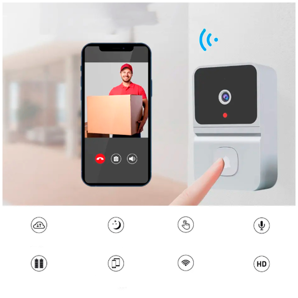 CÁMARA DE SEGURIDAD CON TIMBRE - 3