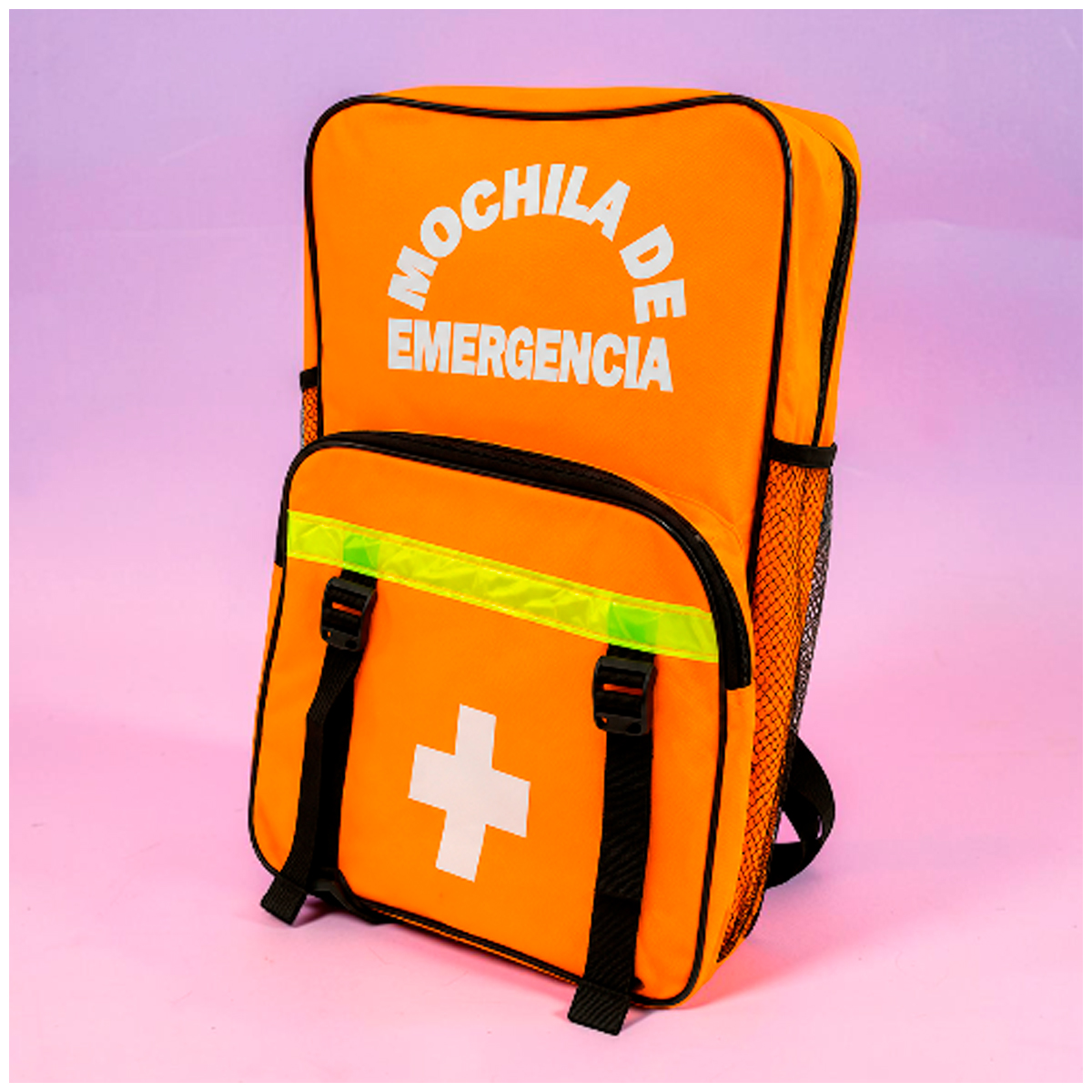 MOCHILA DE EMERGENCIA MULTIFUNCIONAL DE ALTA CAPACIDAD NARANJA - 3