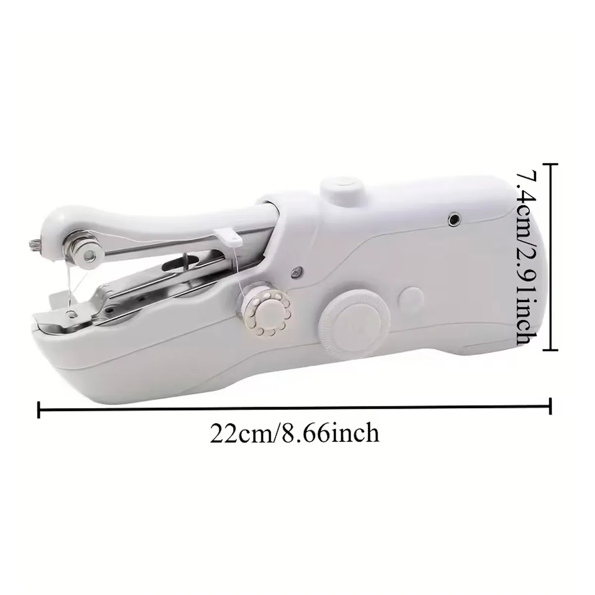 MÁQUINA DE COSER PORTÁTIL COMPACTA CON DOBLE ALIMENTACIÓN - 2