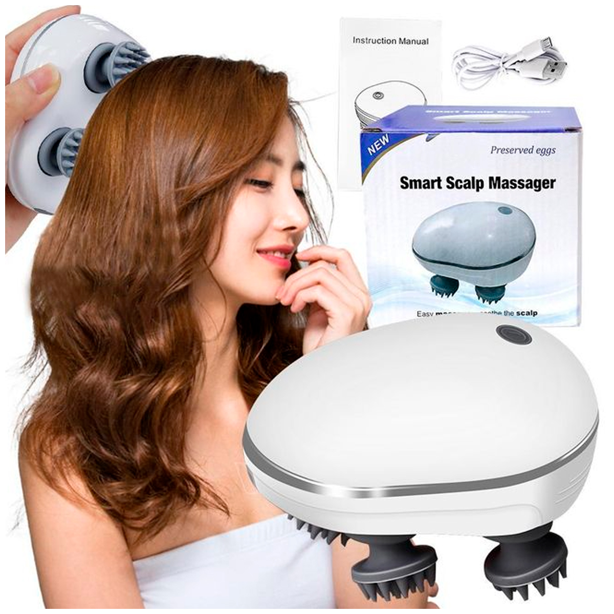 MASAJEADOR DE CABEZA - SCALP MASSAGER - 1
