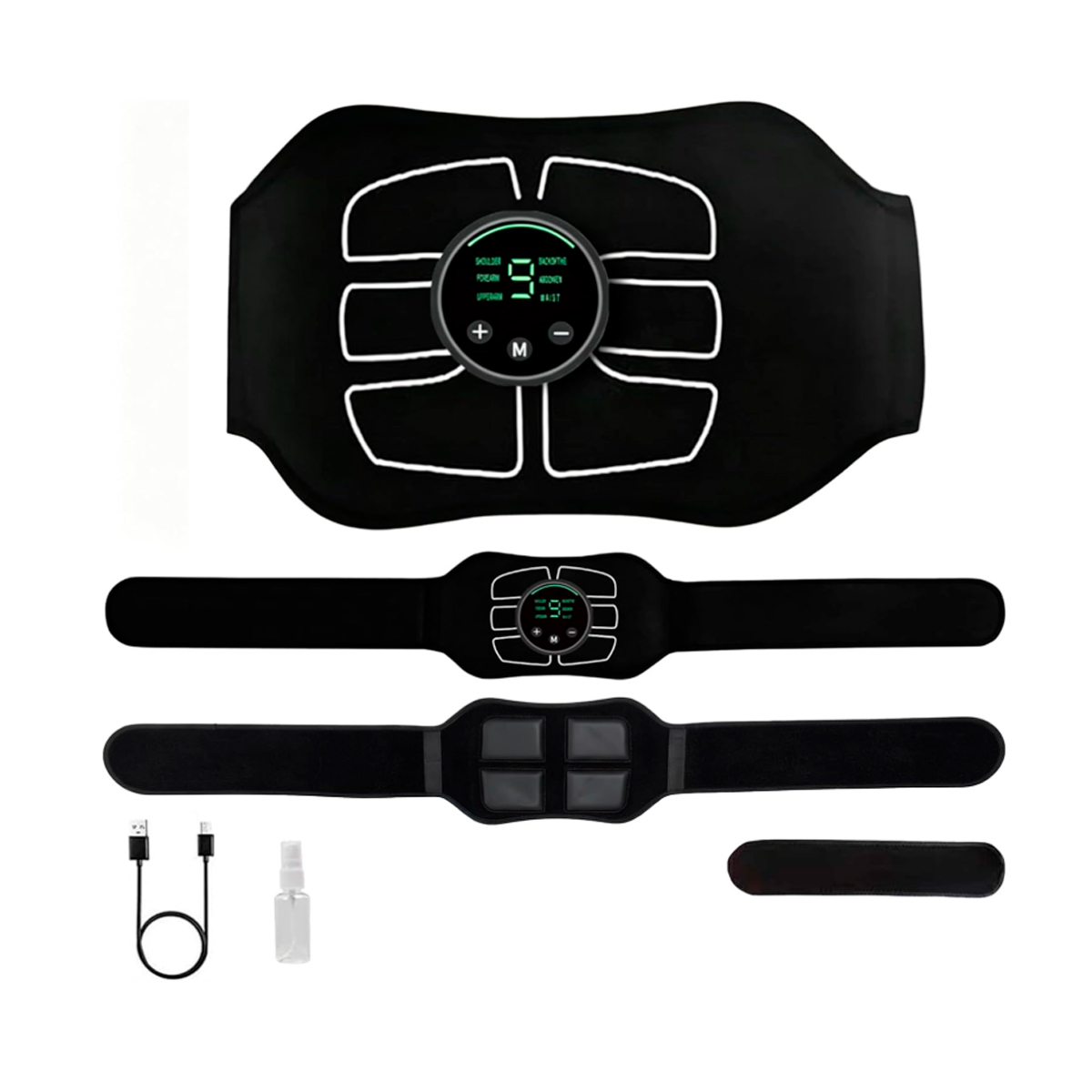 CINTURÓN Y BRAZALETE DE ELECTROESTIMULACIÓN MUSCULAR - 1