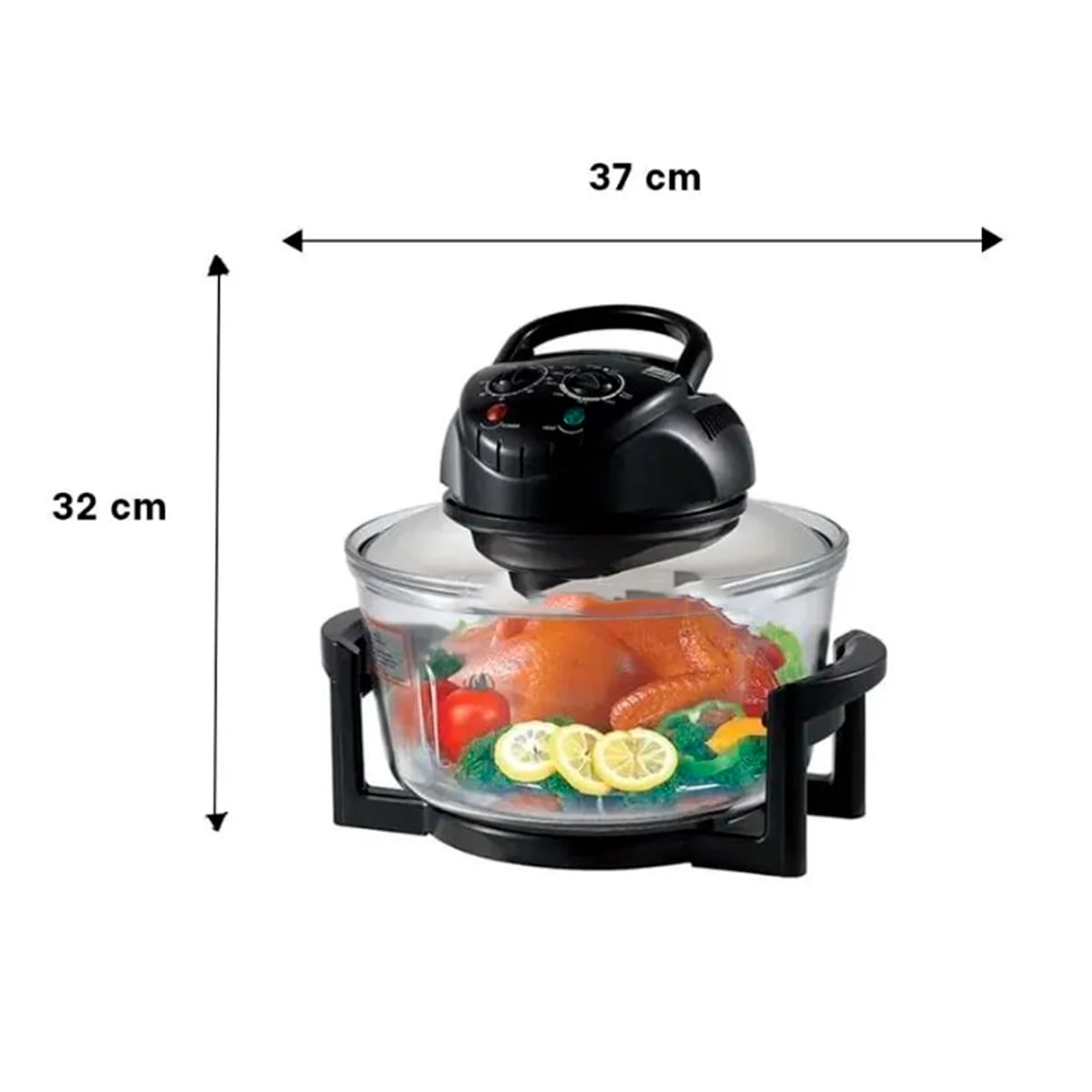 FREIDORA DE AIRE DE 12 LITROS ANTIADHERENTE DE 3500W - 2