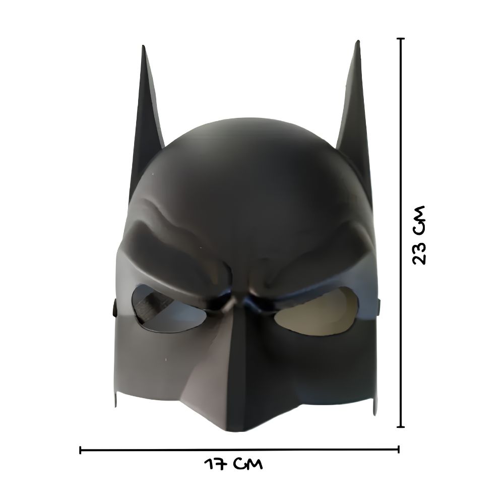 DISFRAZ CAPA Y MÁSCARA NEGRA TIPO MURCIÉLAGO BATMAN TALLA S - 4