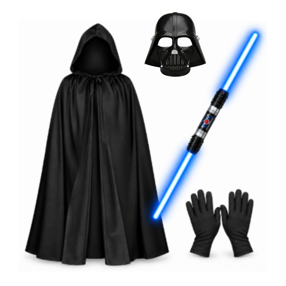 DISFRAZ DE VILLANO ESPACIAL DARTH VADER TALLA S COSPLAY HALLOWEEN - 1