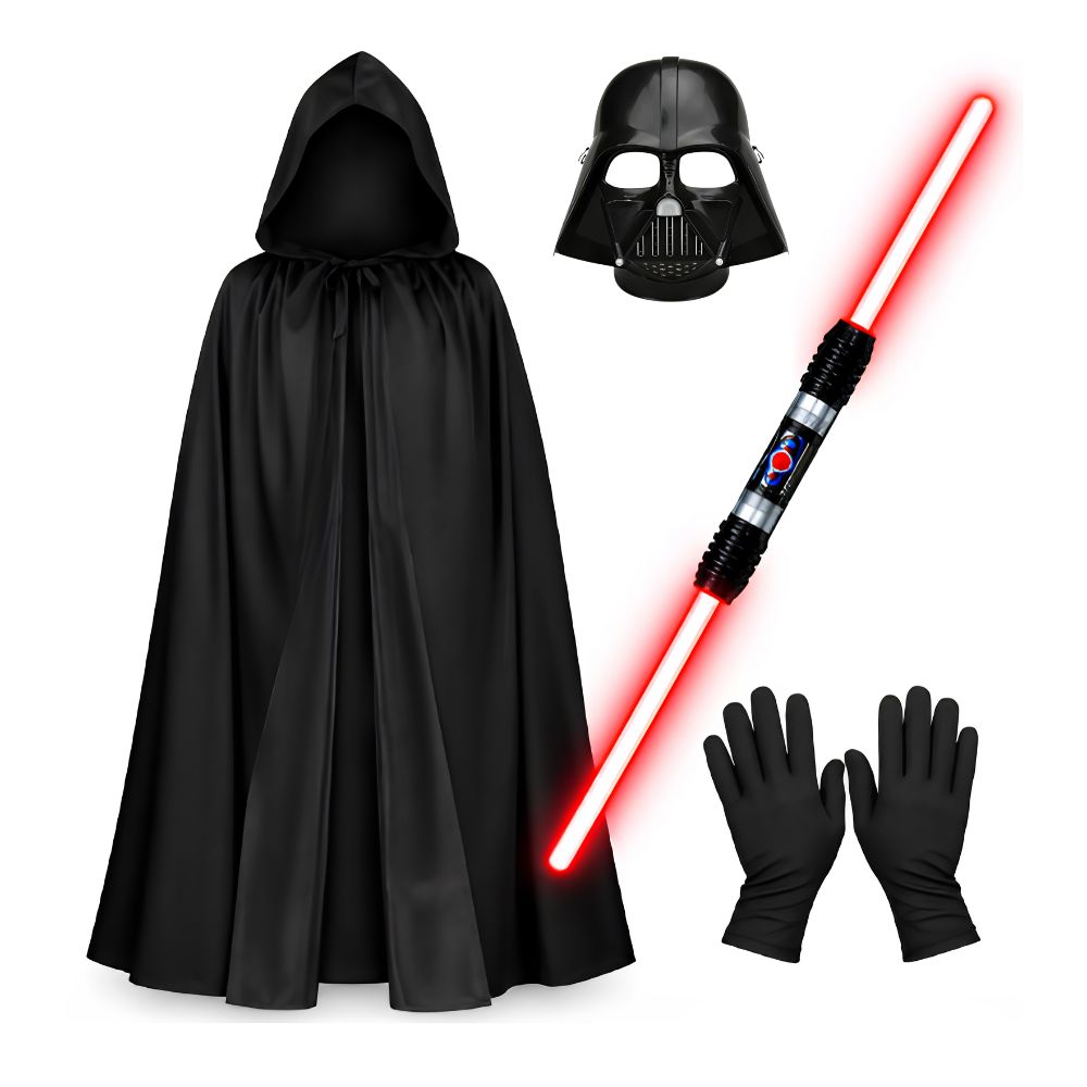 DISFRAZ DE VILLANO ESPACIAL DARTH VADER TALLA L COSPLAY HALLOWEEN - 3