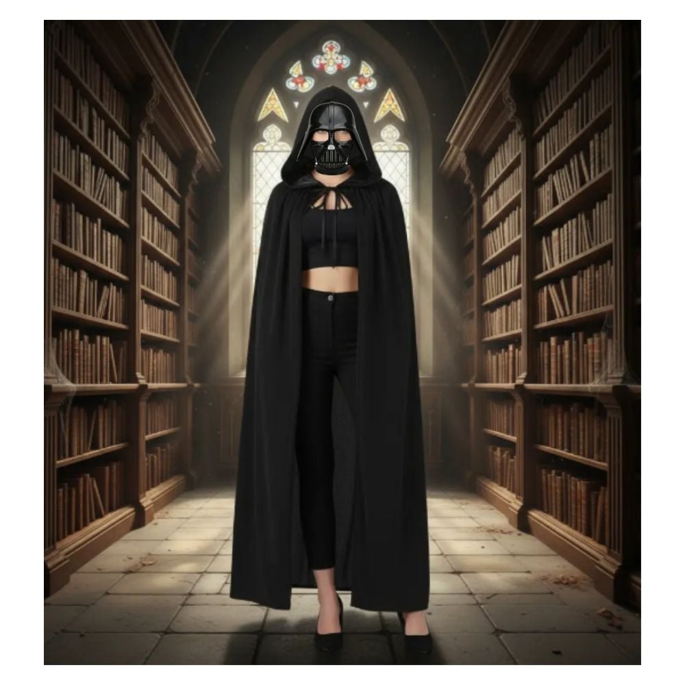 DISFRAZ DE VILLANO ESPACIAL DARTH VADER TALLA L COSPLAY HALLOWEEN - 6
