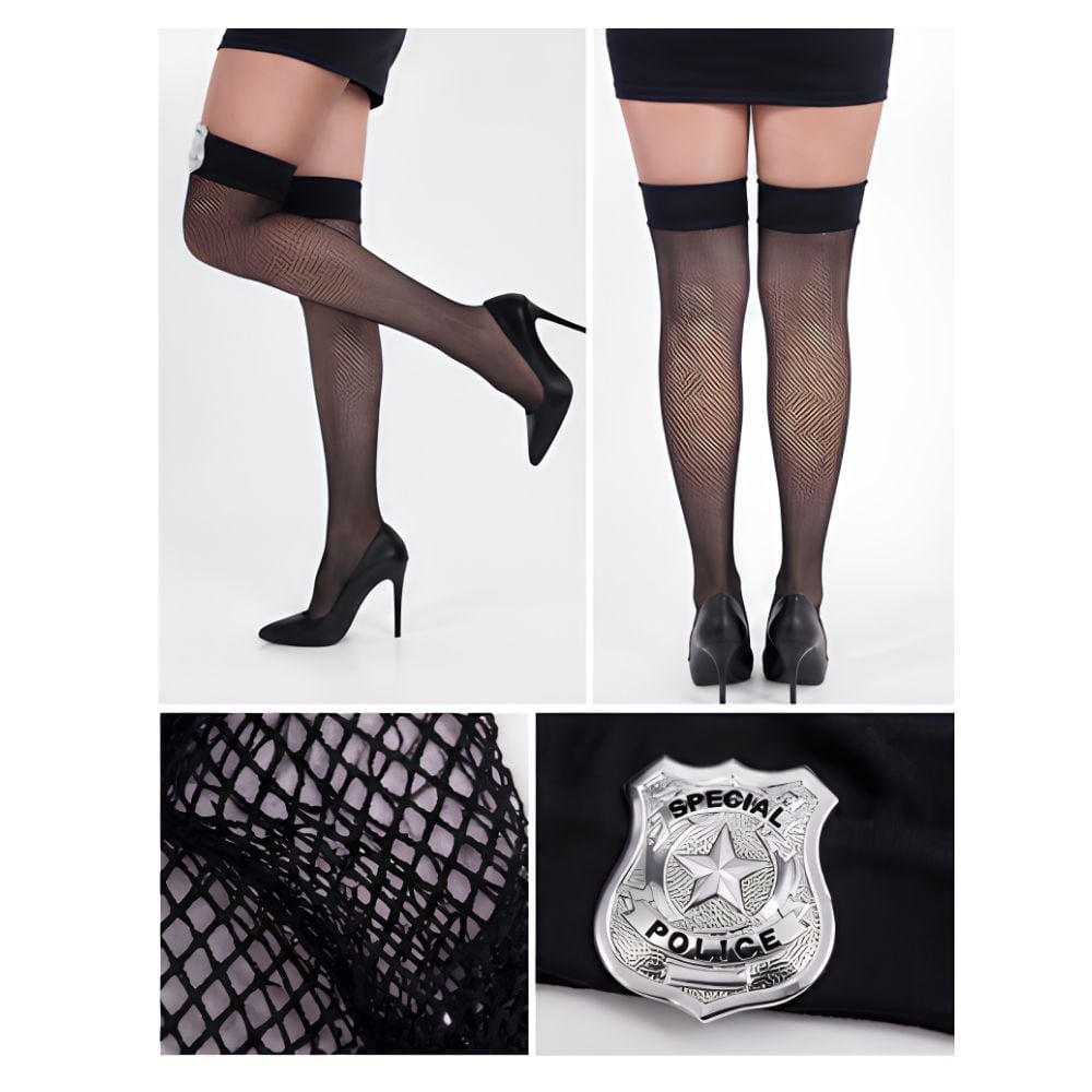 PANTIS RED POLICIA SEXY PARA DISFRAZ COSPLAY HALLOWEEN - 3
