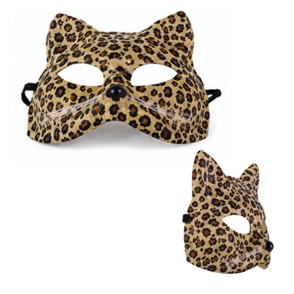 MÁSCARA ANTIFAZ DE GATO LEOPARDO PARA DISFRAZ - ACCESORIO HALLOWEEN Y FIESTAS - 3