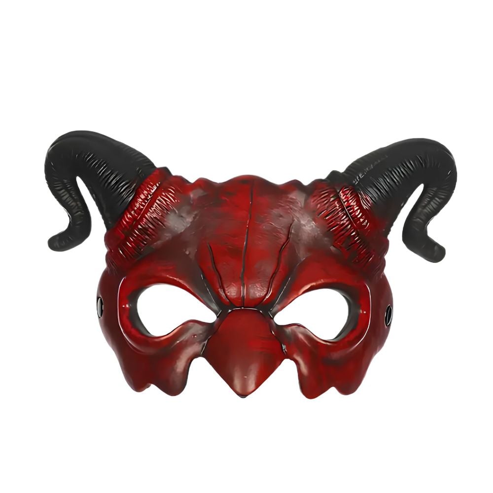 MÁSCARA COSPLAY DIABLO ANTIFAZ ROJO HALLOWEEN - 1