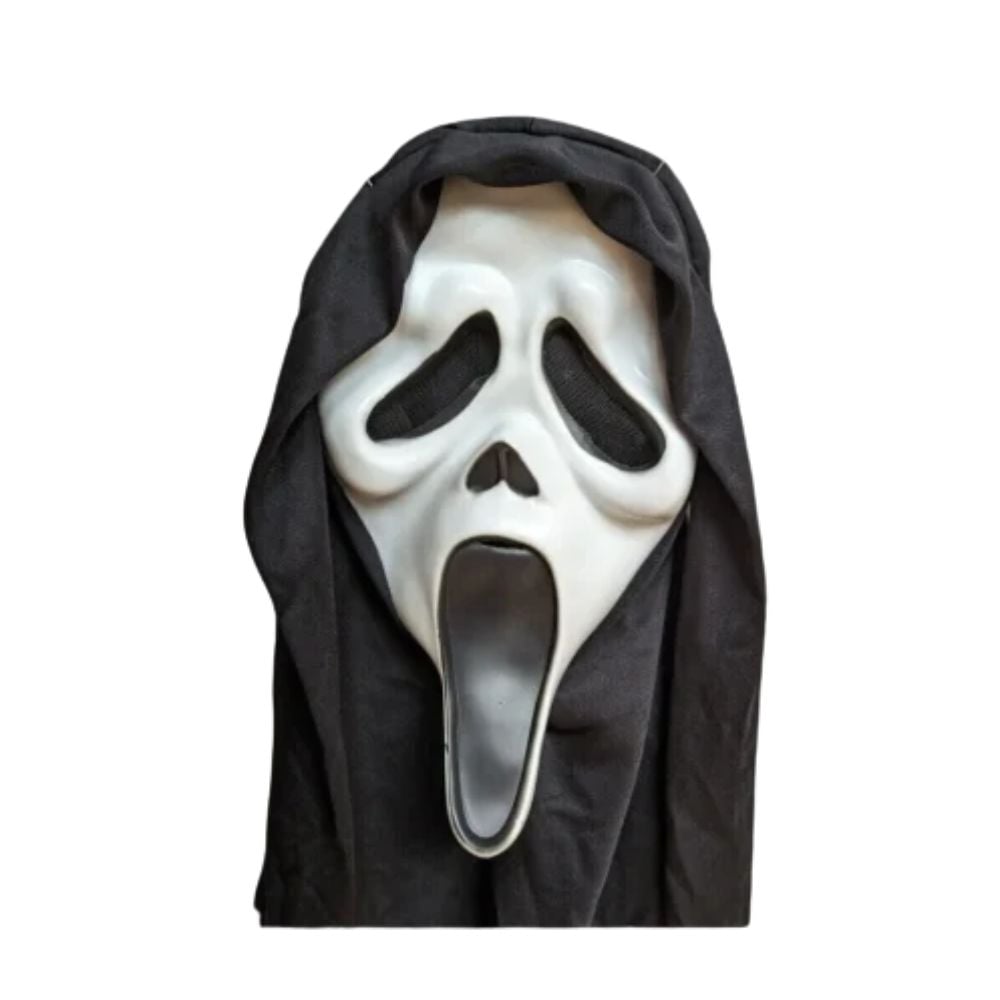 MÁSCARA DE LÁTEX SCREAM CLÁSICO CON ACCCESORIO HALLOWEEN FIESTA COSPLAY - 2