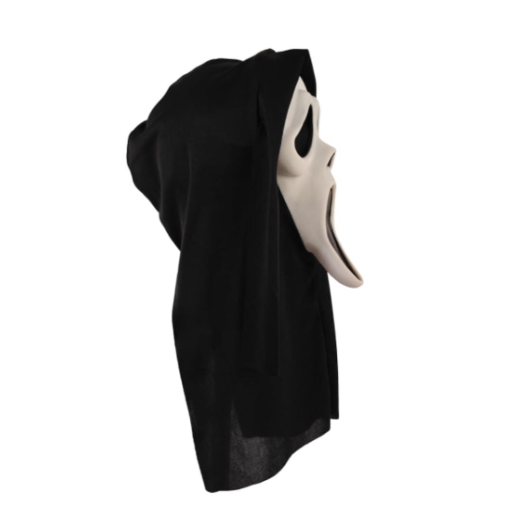 MÁSCARA DE LÁTEX SCREAM CLÁSICO CON ACCCESORIO HALLOWEEN FIESTA COSPLAY - 3