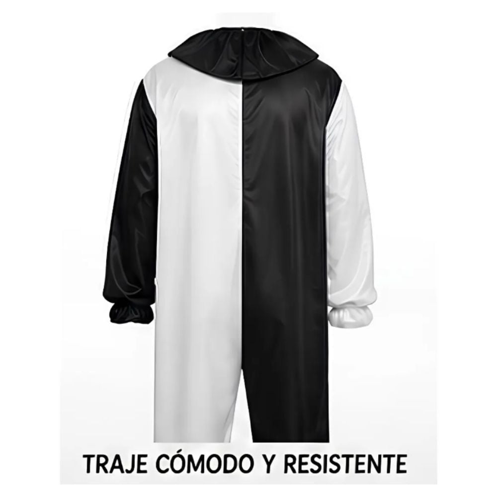 DISFRAZ COMPLETO TERRIFIER MÁSCARA DE LÁTEX Y ACCESORIO HALLOWEEN FIESTA TALLA L - 3