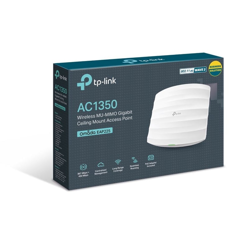 PUNTO DE ACCESO TP-LINK EAP 225 INALÁMBRICO GIGABIT MONTAJE EN TECHO AC1350 - 5