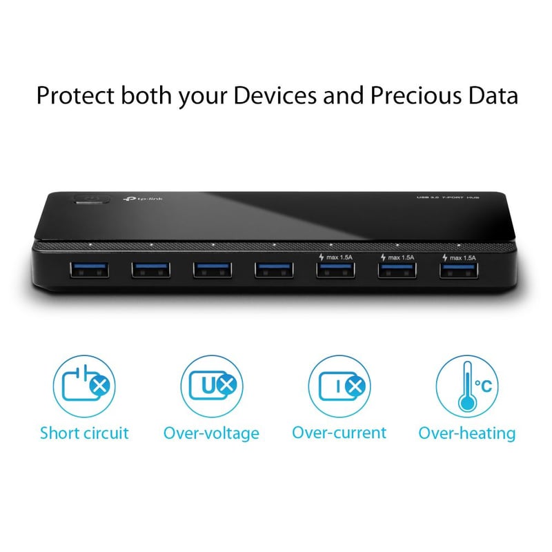 HUB TP-LINK UH700 PORTÁTIL USB 3.0 7 PUERTOS - 5